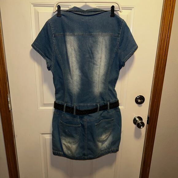 Venus y2k denim dress sz 12 - Picture 6 of 6